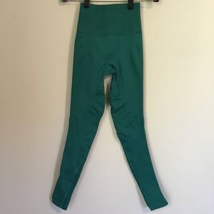 High-Waisted Teal Lululemon Leggings - XXS